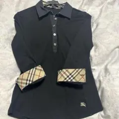 バーバリーロンドンボタンシャツブラック