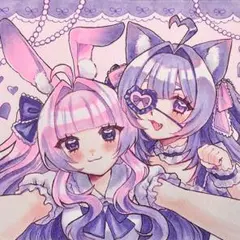 オリジナルイラスト手描き【ツインテール女の子】色紙一点物 - メルカリ