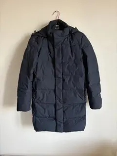 【ユニクロ】ネイビー メンズダウンコート S