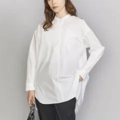 ユナイテッドアローズ UGCMD パフスリーブ ノーカラーブラウス