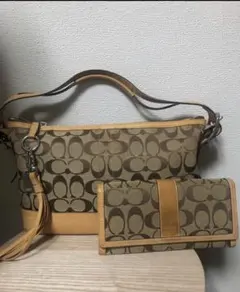 COACH コーチ ショルダーバッグ 長財布 2点セット