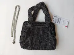 【ZARA　タグ付き未使用】 ビーズ バッグ
