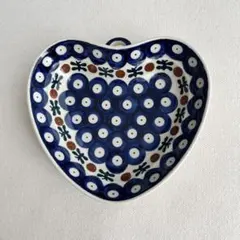 【新品未使用】 ポーリッシュポタリー Vena ハートプレート 大小 2点セット ポーリッシュポタリー MILLENA M407-U27V のハート型のプレート21cm 高