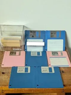 Vintage/コニカMF-2DD 3.5インチフロッピーディスク9枚プラケース