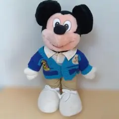 レトロ　ミッキーぬいぐるみ　コスチュームぬいぐるみ