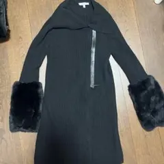 エシカルメッセージ フード付きロングコート - メルカリ