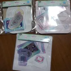 プリキュア　一番くじH賞　ジッパーバッグ＆ステッカー3点セット