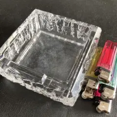 灰皿 ガラス クリスタル 小物入れ 昭和レトロ ヴィンテージ - メルカリ