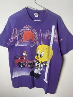 90s】ルーニーテューンズ トゥイーティー ビンテージ Tシャツ 古着 緑 