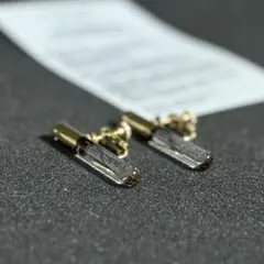 【kuuma】金彩 ガラスイヤリング