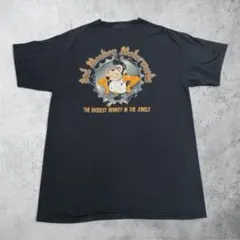 00s ヘインズ Tシャツ L 黒 両面プリント バイカー コットン 半袖 古着
