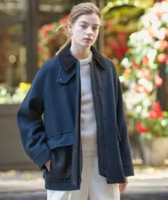 CLASSY.12月号/otonaMUSE11月号掲載ウールハンティングブルゾン