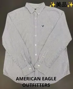 AMERICAN EAGLE OUTFITTERS ストライプシャツ L