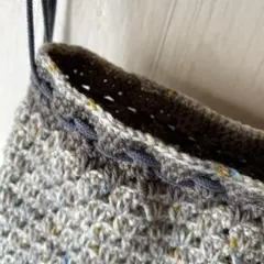 【新作SALE】ハンドメイド　ナップサック　２wayバック 男女兼用　グレー８８