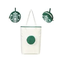 【300円Off】韓国スタバ★Starbucksロゴ エコバッグ
