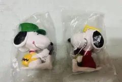 ユニバ限定　おすわりマスコット　スヌーピー フィギュア 2体セット