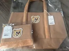 新品未開封LOVE LEARY クマ刺繍トートバッグ♡ポーチセット売り 完売品⭐️