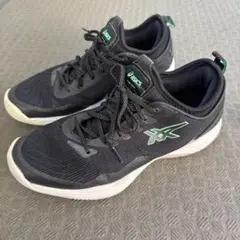 asics バスケットボールシューズ 黒/緑　　27.5cm アシックス
