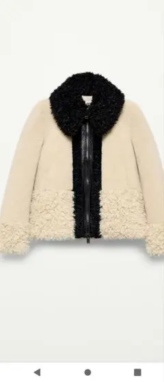 キャラメル様専用 ZARAパッチワークフェイクファージャケット