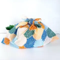 あずま袋◆手拭い◆エコバック◆コンビニバック◆ハンドメイド【菊柄】