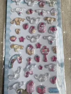 【海外正規品】サンリオ　シナモロール　3Dクリスタルドロップシール