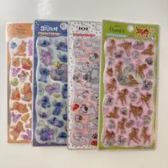 【正規品 】 プチドロップステッカー ディズニー　4点セット