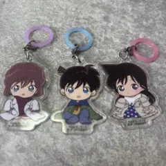 名探偵コナン ふらっとめじるしアクセサリー 新一 蘭 灰原 ちぢませ隊