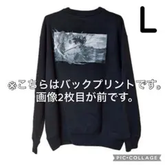 ユニクロ ドラゴンボールDAIMA スウェットシャツ ブラック 長袖 L .