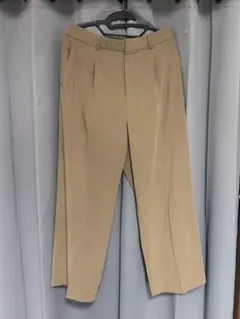 UNIQLO タックワイドパンツ ベージュ XL スラックス