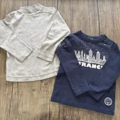 長袖Tシャツセット グレー ネイビー