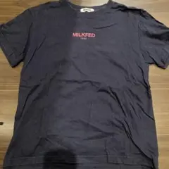 MILKFED. Tシャツ ネイビー ロゴプリントのサムネイル