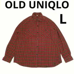 00s OLD UNIQLO archive Y2K チェック ネルシャツ