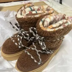 ブラウン ムートンブーツ 厚底のサムネイル