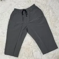 大きいサイズ XXL クロップドパンツ メンズ 部屋着 ワークパンツ 濃灰