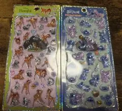 正規品 プチドロップステッカー ディズニー スティッチ バンビ