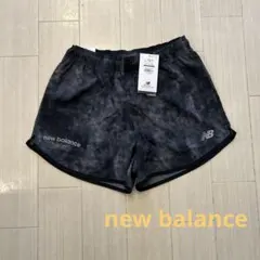 new balance ショートパンツ グレー/ブラック
