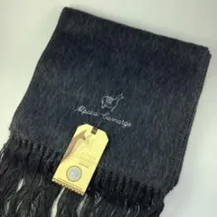 【値下げ3000円→値下げ中】 新品 アルパカ マフラー 南米直輸入 グレー