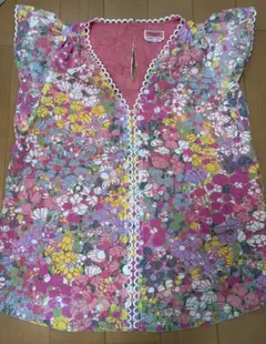 ケイトスペート花柄 フリル袖 ブラウス　Sサイズ美品のサムネイル