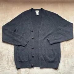 L.L.Bean ラムウール100% カーディガン グレー S 胡桃ボタンのサムネイル