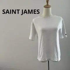 SAINT JAMES 半袖　Tシャツ　ホワイト　ボートネック　無地　白　T3のサムネイル