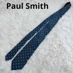 【うさぎ柄】ポールスミス ネクタイ シルク100% グリーン