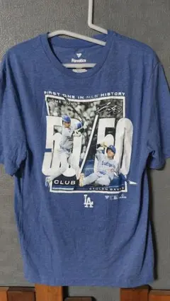 Fanatics ドジャース 大谷翔平 50/50記念Tシャツ日本未発売 青のサムネイル