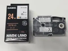 CASIO ネームランド 24mm マグネット XR-24JWE　残量半分程のサムネイル