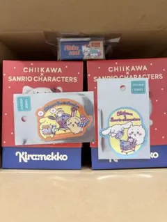 【5点セット】キラメッコ　うさぎ　ポムポムプリン　ちいかわ　マイメロ　ステッカー