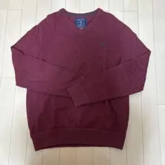 AMERICAN EAGLE Vネックニット ボルドー Mサイズのサムネイル