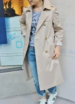 ✨人気✨SLOBE IENA コットンギャバ トレンチコート 38ベージュ