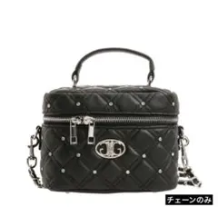 Gydaブラック キルティング ショルダーバッグのチェーン