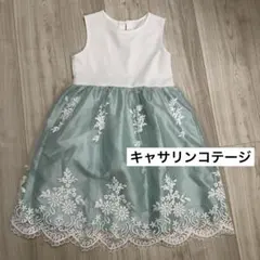 キャサリンコテージ　ドレス　ノースリーブ 刺繍入り