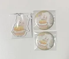 わんぱく 刀剣乱舞 とうらぶ 小狐丸 グリッター缶バッジ アクリルキーホルダー