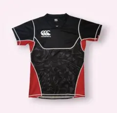 Canterbury ラグビージャージ 3L ブラック レッド - メルカリ